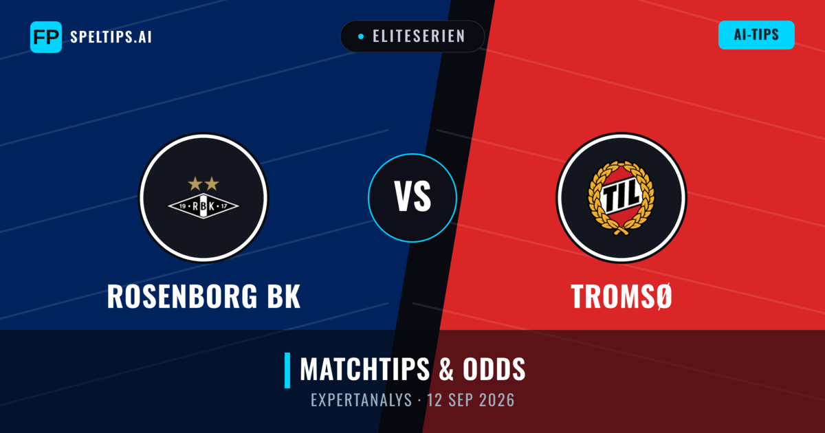 Rosenborg BK vs Tromsø — matchtips och förhandstitt