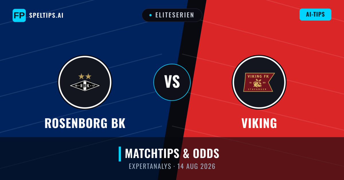 Rosenborg BK vs Viking — matchtips och förhandstitt