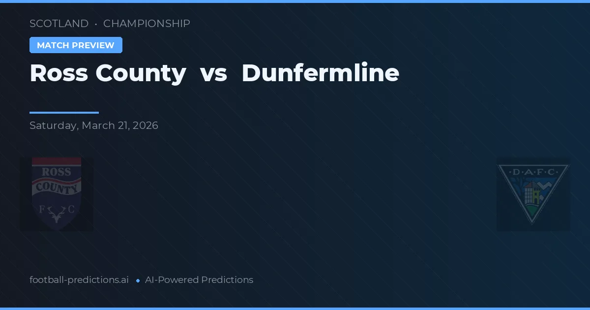 Ross County vs Dunfermline — matchtips och förhandstitt