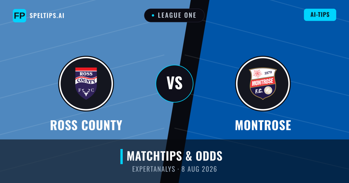 Ross County vs Montrose — matchtips och förhandstitt