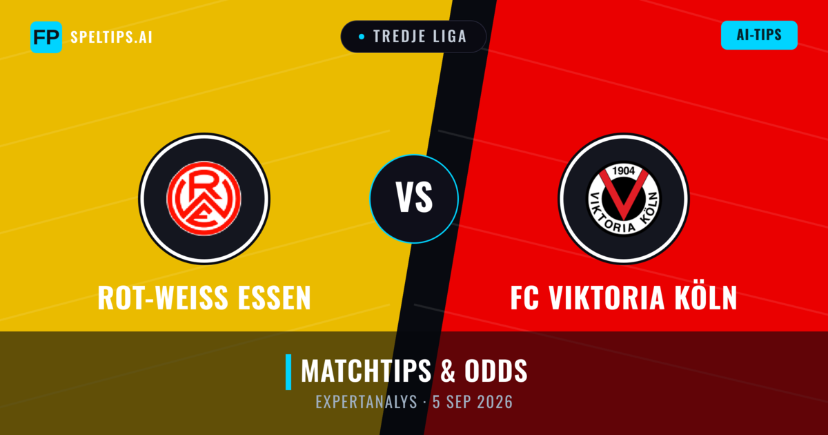 Rot-Weiß Essen vs FC Viktoria Köln — matchtips och förhandstitt
