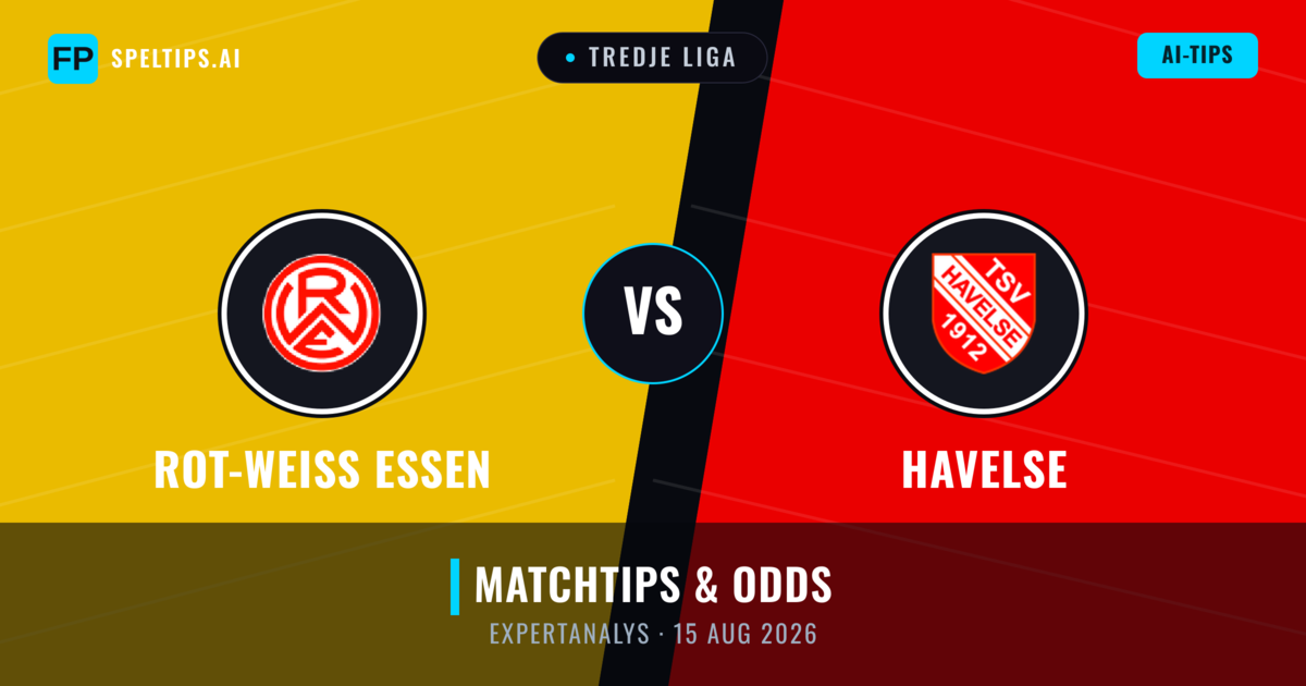 Rot-Weiß Essen vs Havelse — matchtips och förhandstitt