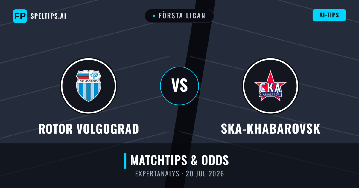 Rotor Volgograd vs Ska-khabarovsk — matchtips och förhandstitt
