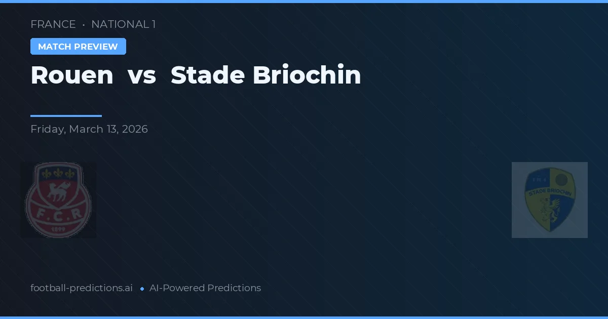 Rouen vs Stade Briochin — matchtips och förhandstitt