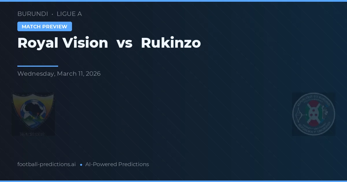 Royal Vision vs Rukinzo — matchtips och förhandstitt