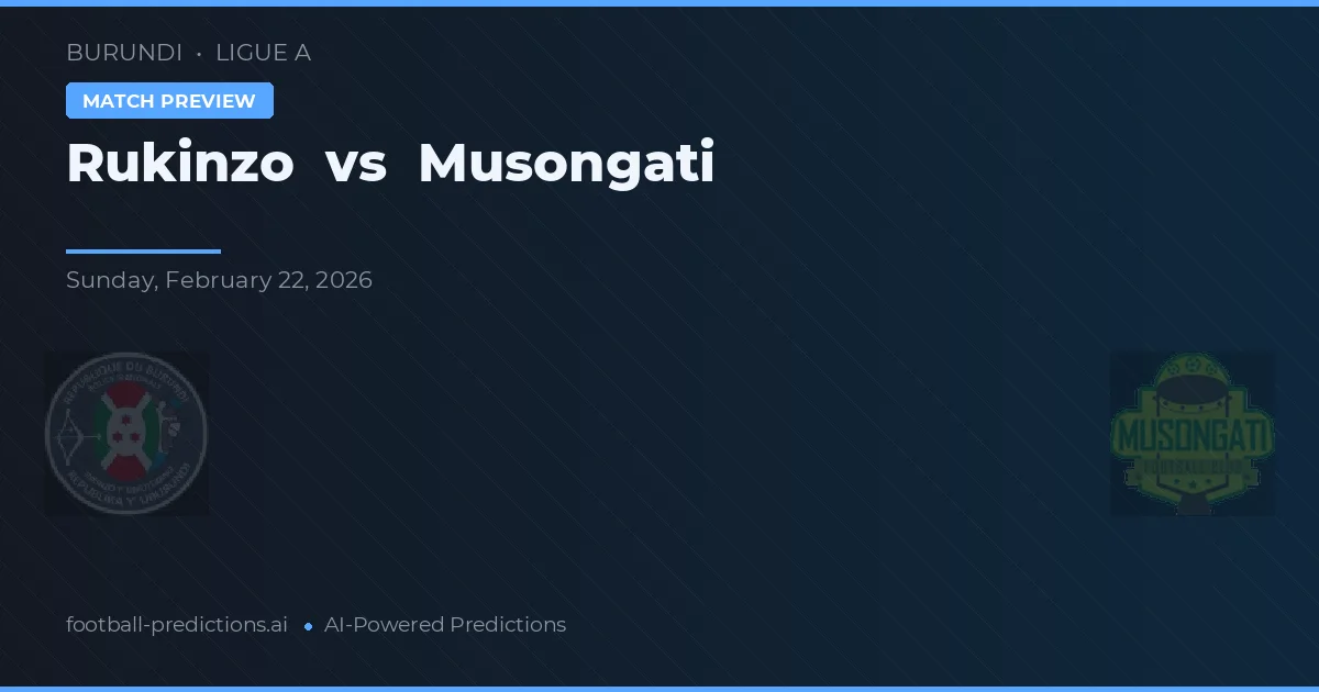 Rukinzo vs Musongati — matchtips och förhandstitt