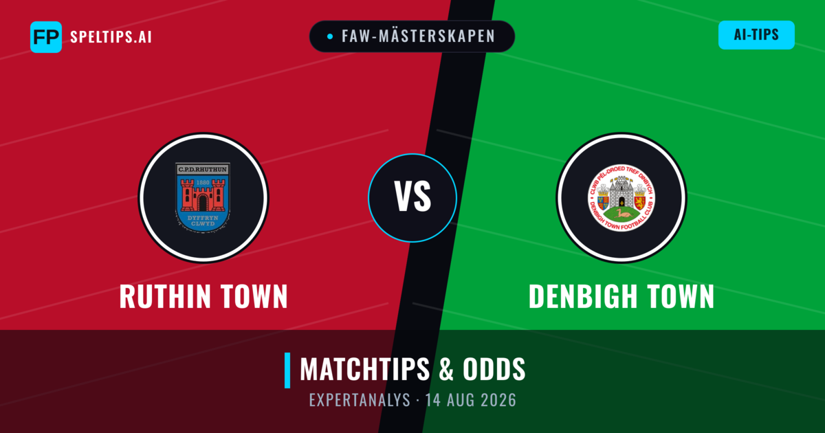 Ruthin Town vs Denbigh Town — matchtips och förhandstitt