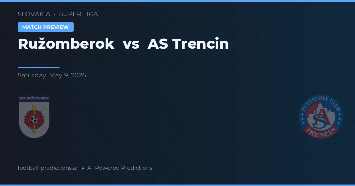 Ružomberok vs AS Trencin — matchtips och förhandstitt