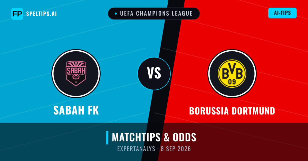 Sabah FK vs Borussia Dortmund — matchtips och förhandstitt
