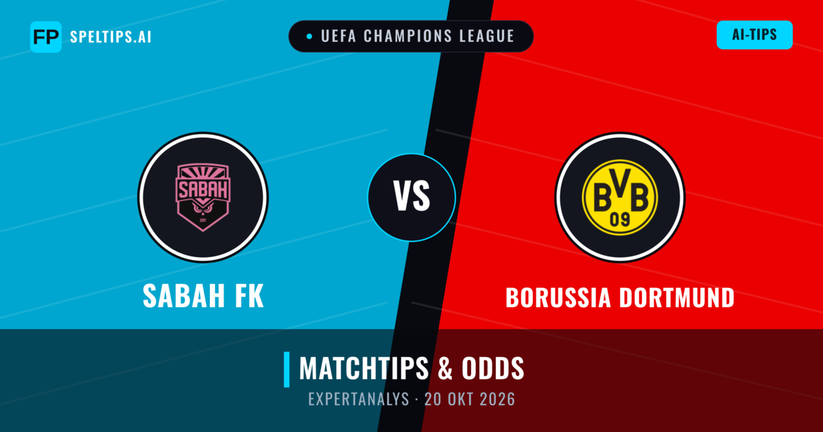 Sabah FK vs Borussia Dortmund — matchtips och förhandstitt