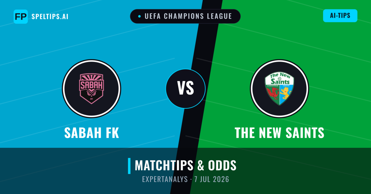 Sabah FK vs The New Saints — matchtips och förhandstitt