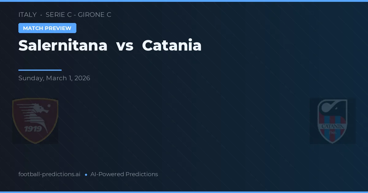 Salernitana vs Catania — matchtips och förhandstitt