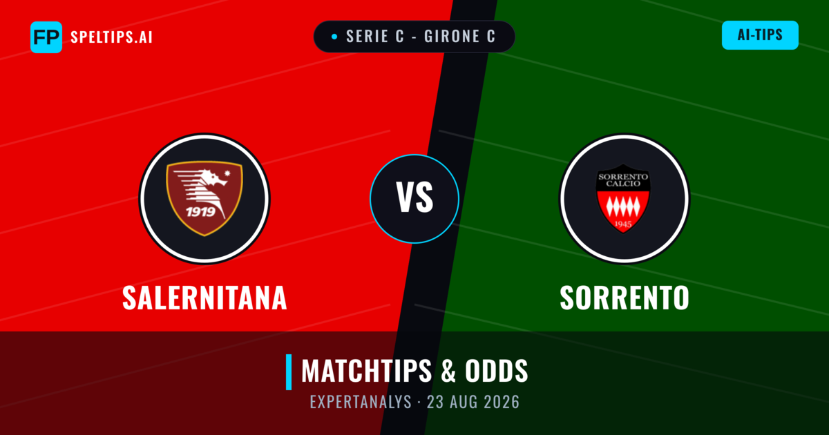 Salernitana vs Sorrento — matchtips och förhandstitt