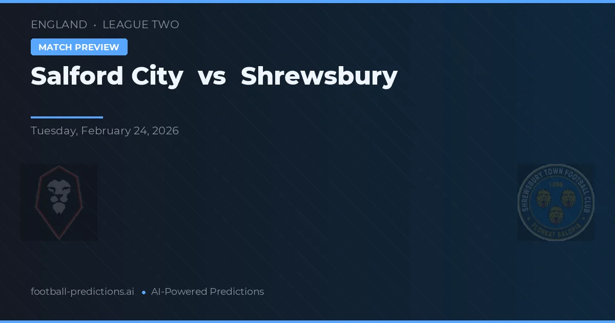 Salford City vs Shrewsbury — matchtips och förhandstitt