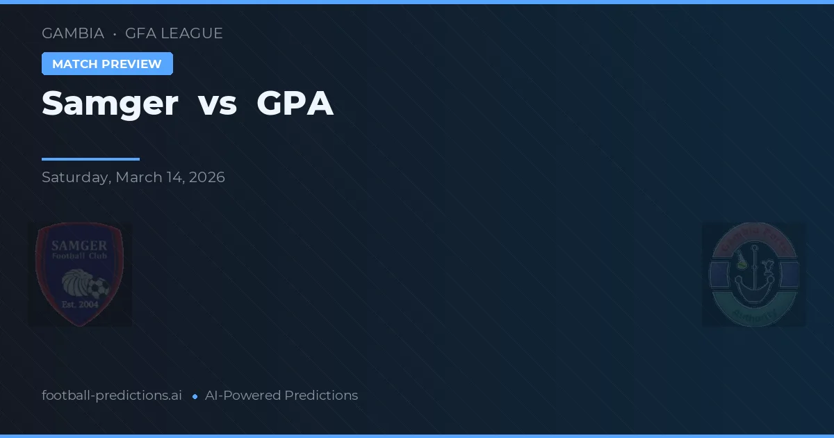 Samger vs GPA — matchtips och förhandstitt