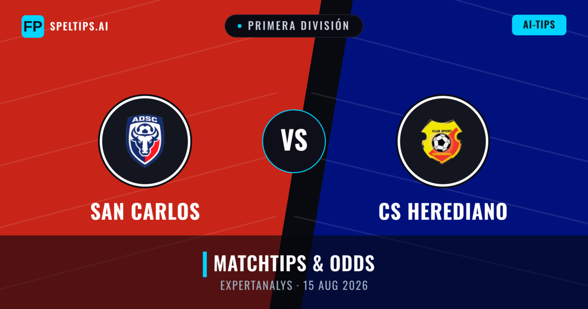 San Carlos vs CS Herediano — matchtips och förhandstitt