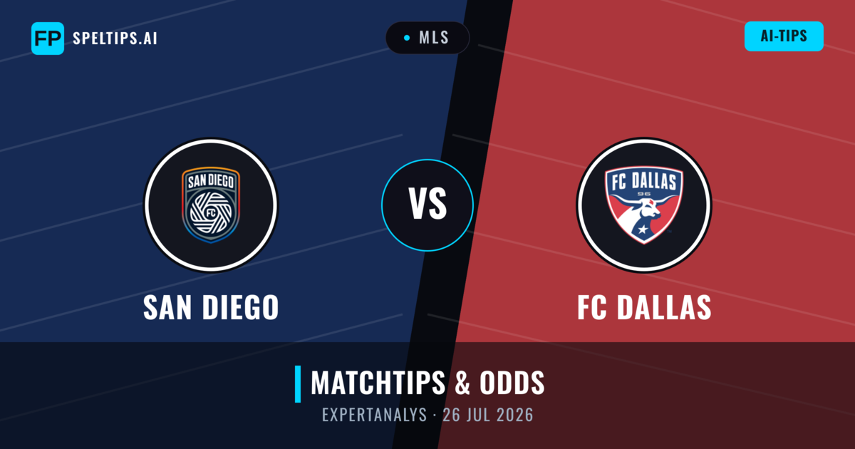San Diego vs FC Dallas — matchtips och förhandstitt