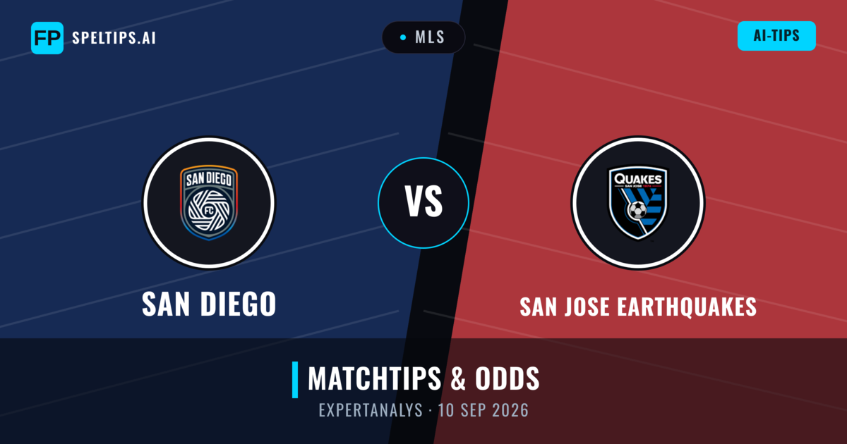 San Diego vs San Jose Earthquakes — matchtips och förhandstitt