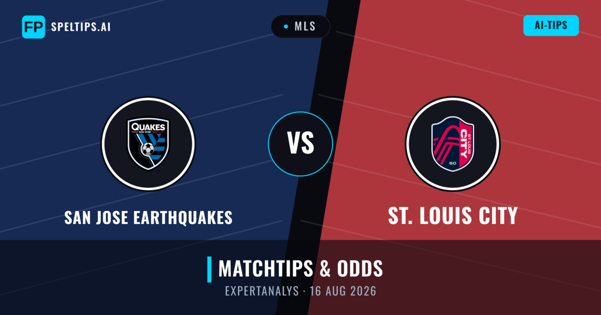 San Jose Earthquakes vs St. Louis City — matchtips och förhandstitt