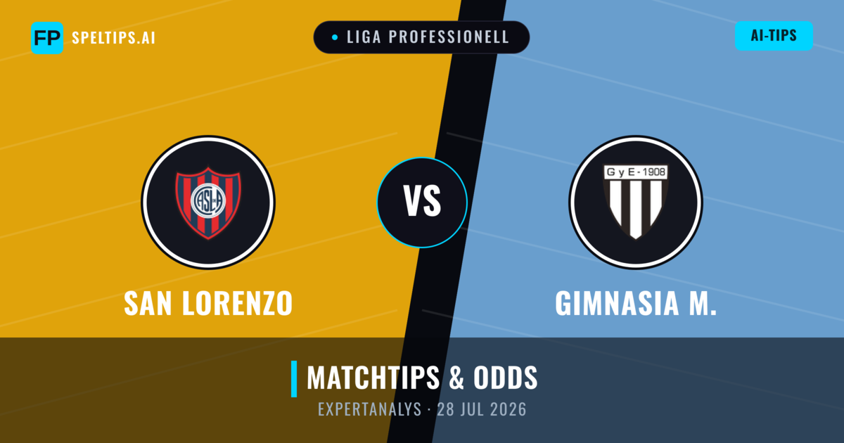 San Lorenzo vs Gimnasia M. — matchtips och förhandstitt