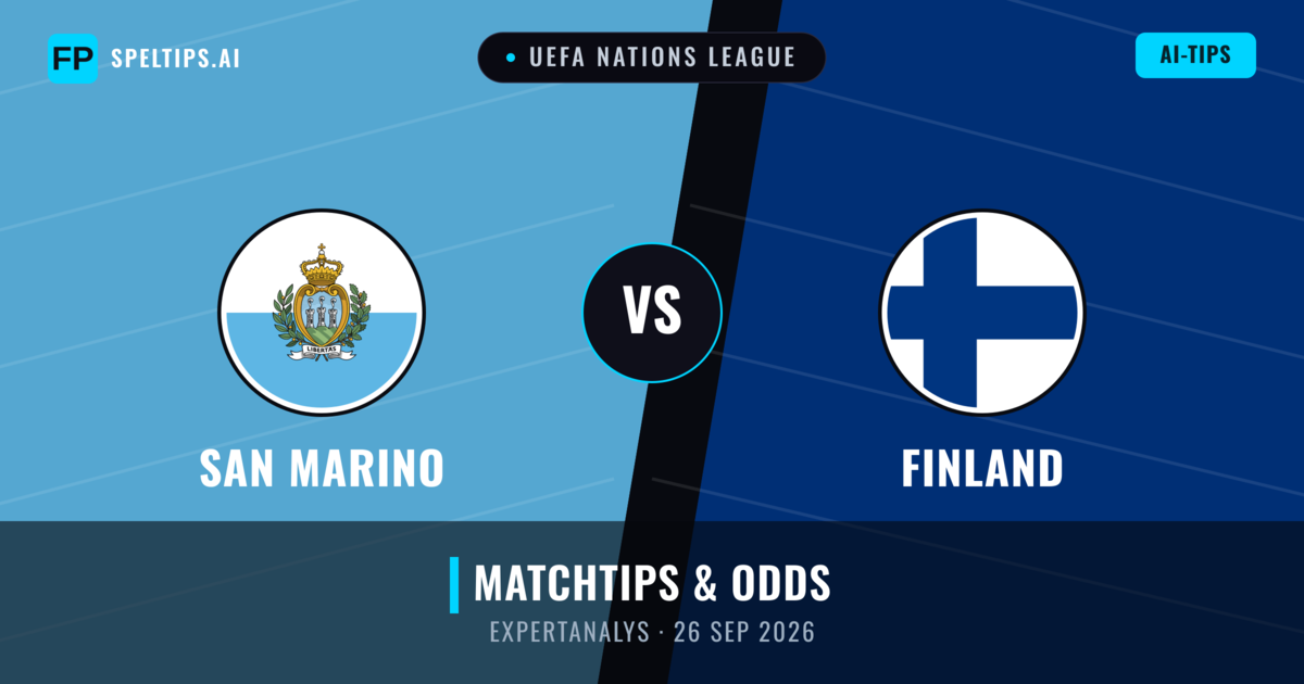 San Marino vs Finland — matchtips och förhandstitt