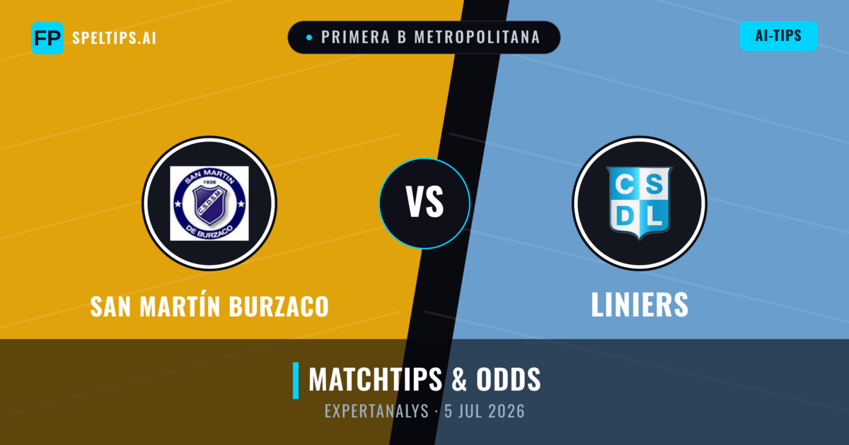 San Martín Burzaco vs Liniers — matchtips och förhandstitt