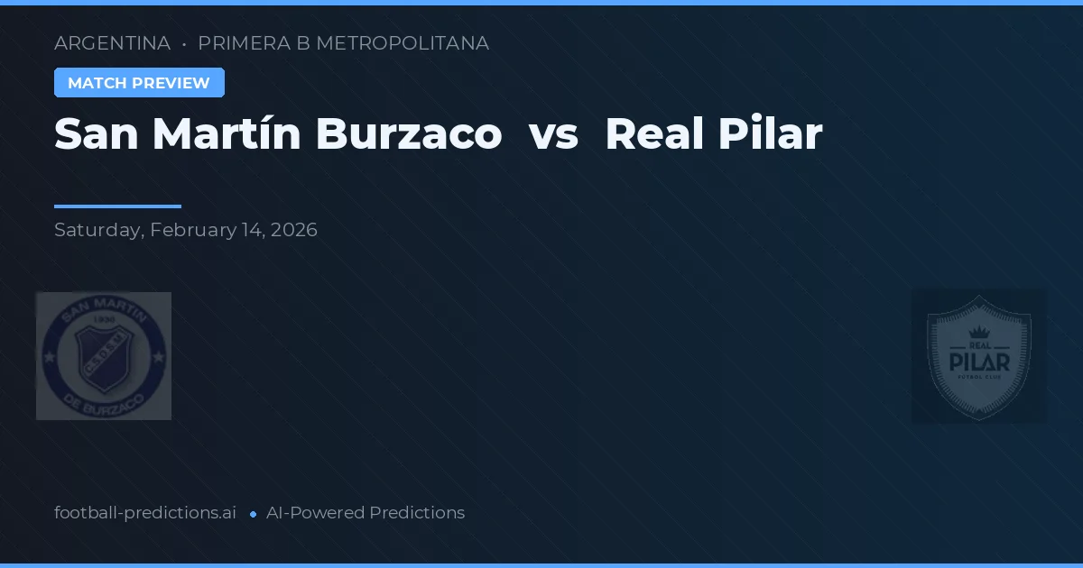 San Martín Burzaco vs Real Pilar — matchtips och förhandstitt