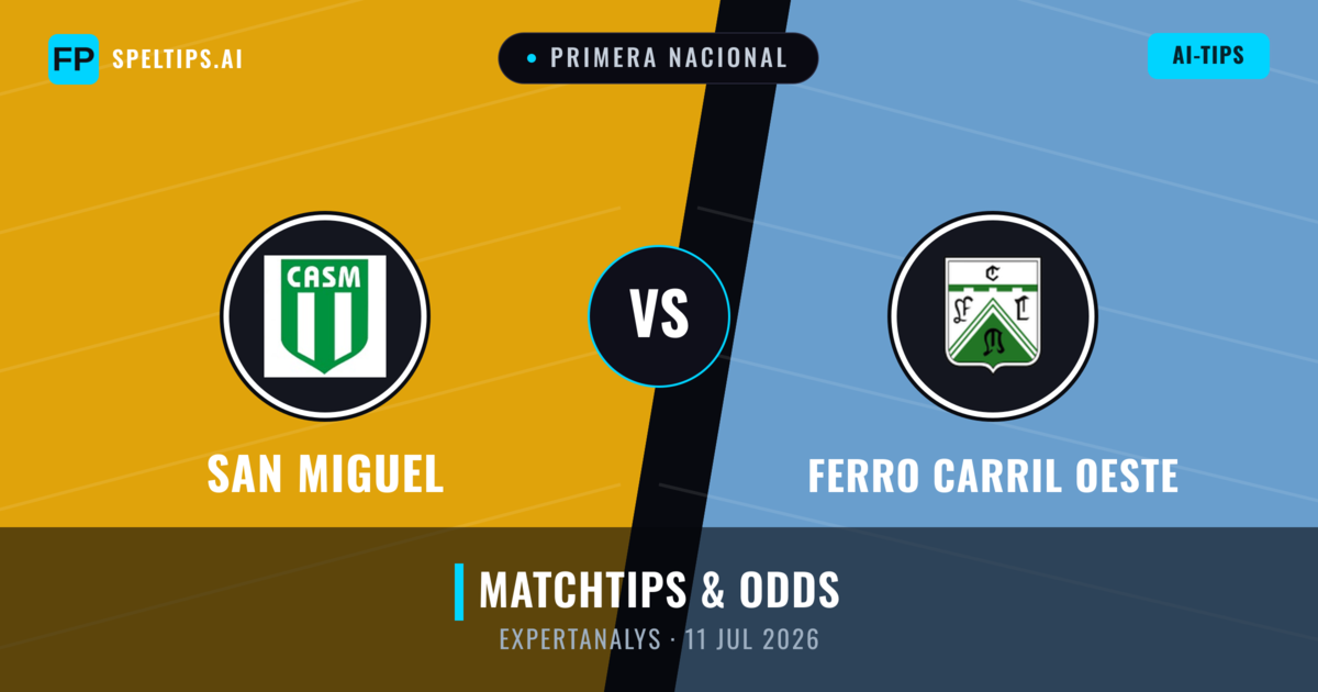 San Miguel vs Ferro Carril Oeste — matchtips och förhandstitt