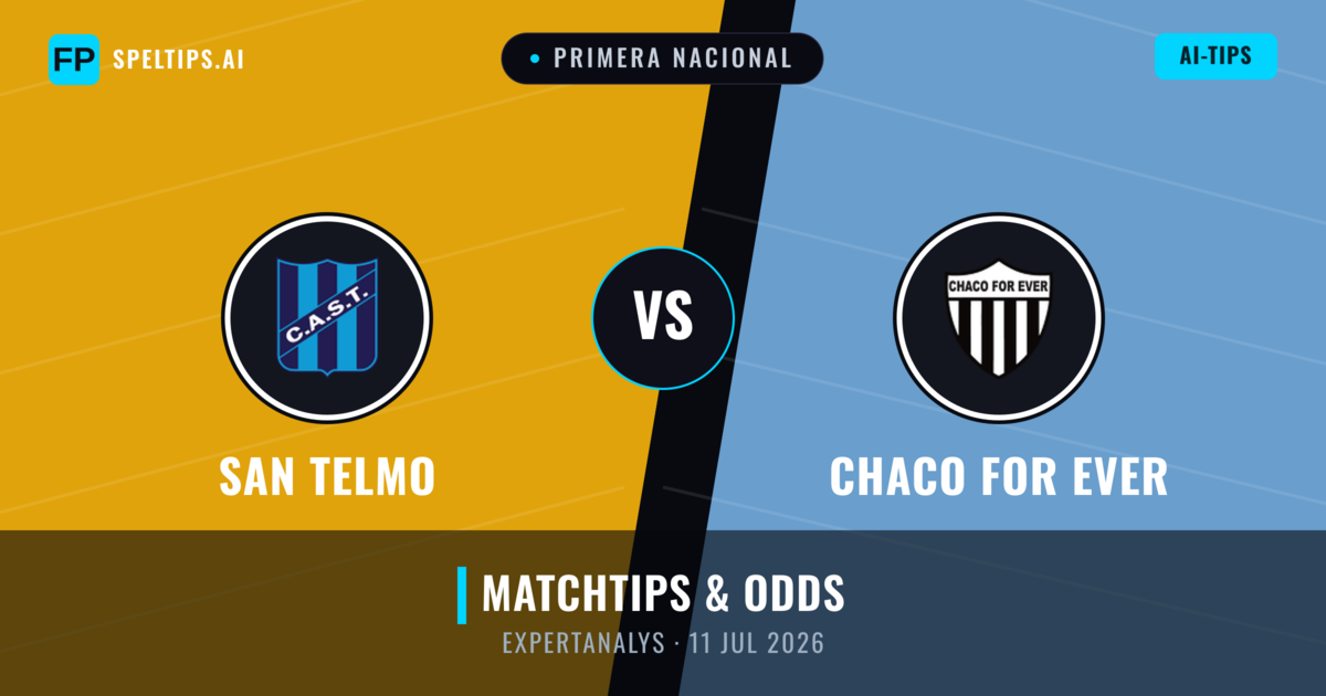 San Telmo vs Chaco For Ever — matchtips och förhandstitt