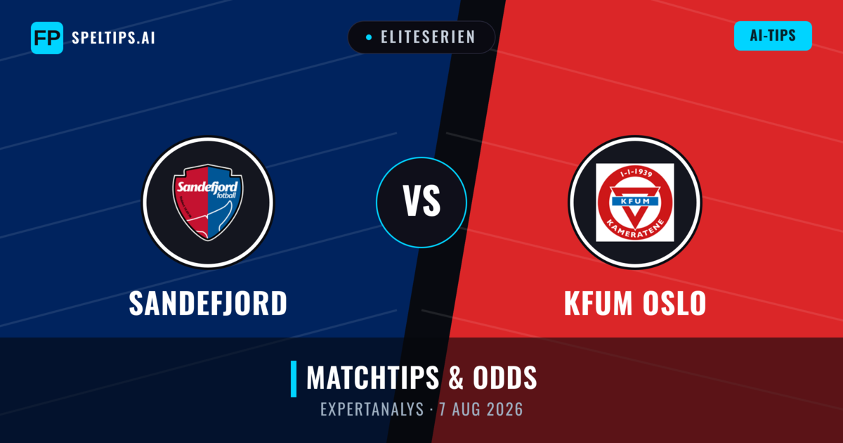 Sandefjord vs KFUM Oslo — matchtips och förhandstitt