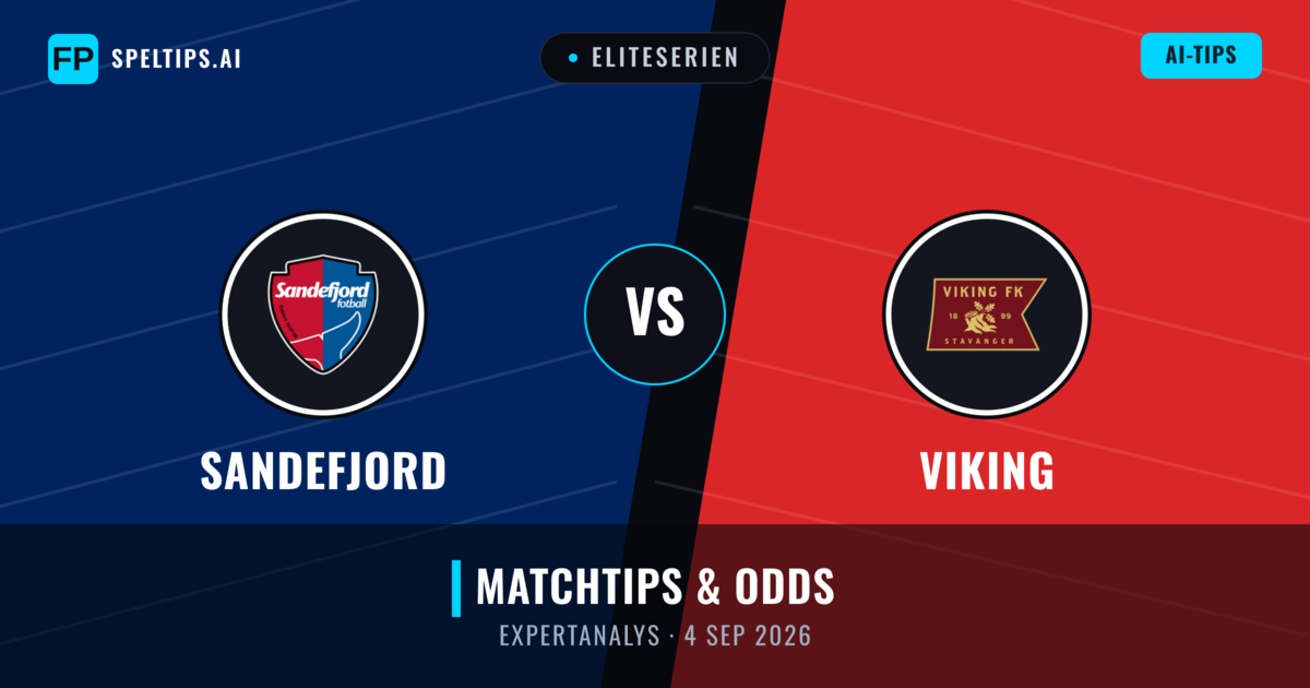 Sandefjord vs Viking — matchtips och förhandstitt