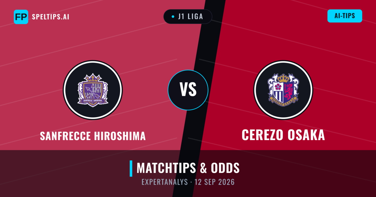 Sanfrecce Hiroshima vs Cerezo Osaka — matchtips och förhandstitt