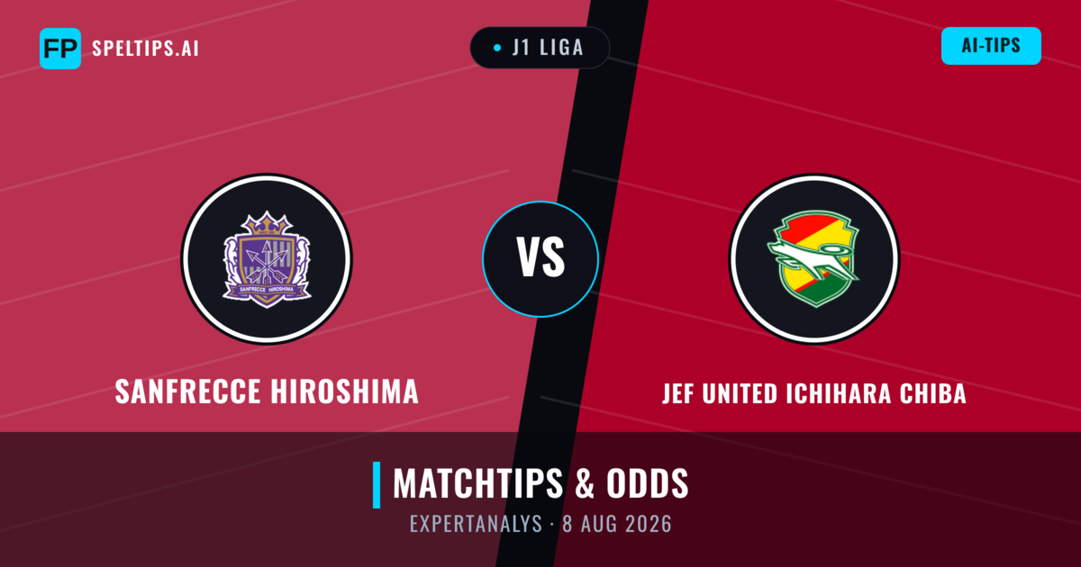 Sanfrecce Hiroshima vs JEF United Ichihara Chiba — matchtips och förhandstitt