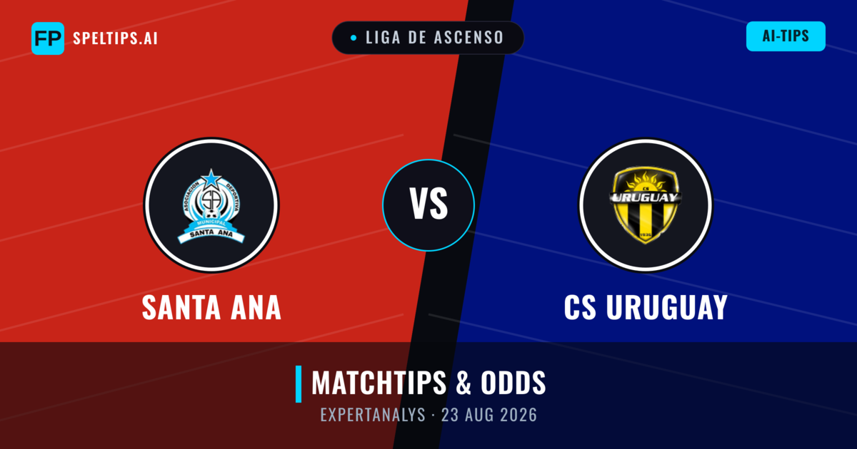 Santa Ana vs CS Uruguay — matchtips och förhandstitt