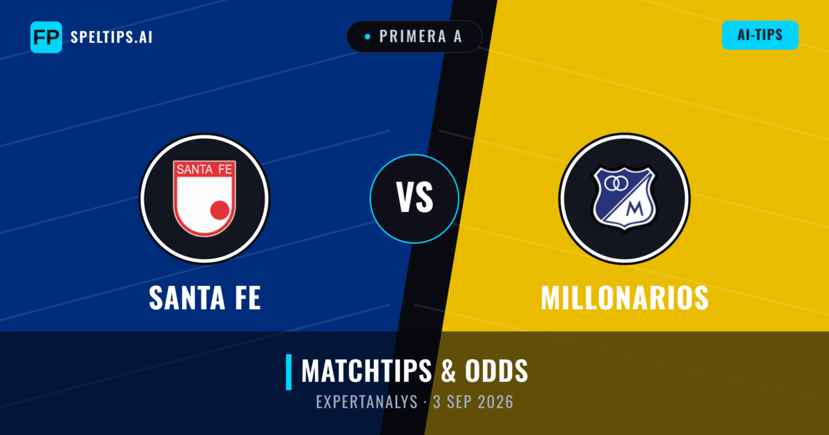 Santa Fe vs Millonarios — matchtips och förhandstitt