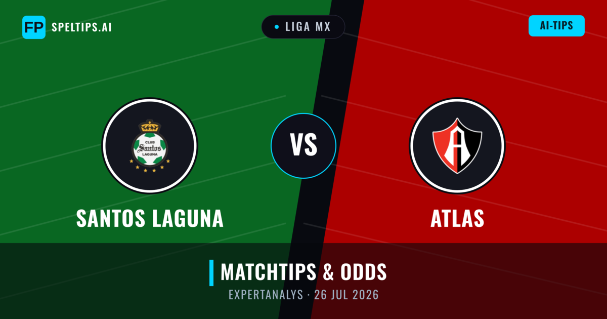 Santos Laguna vs Atlas — matchtips och förhandstitt