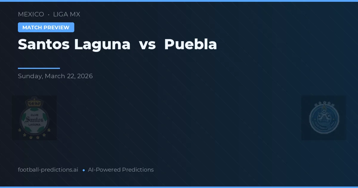 Santos Laguna vs Puebla — matchtips och förhandstitt