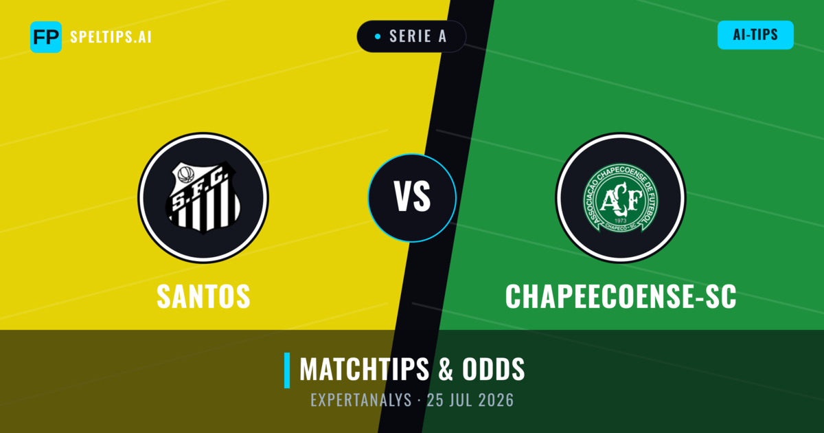Santos vs Chapeecoense-sc — matchtips och förhandstitt