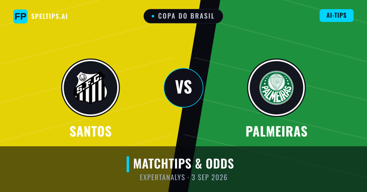 Santos vs Palmeiras — matchtips och förhandstitt