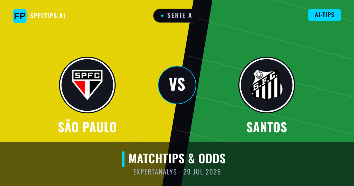 São Paulo vs Santos — matchtips och förhandstitt