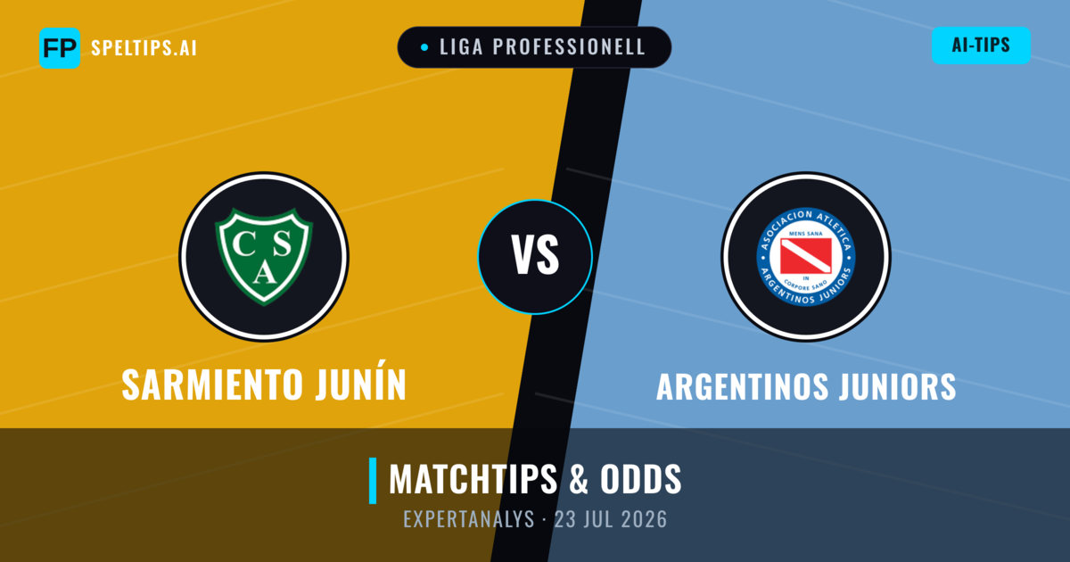 Sarmiento Junín vs Argentinos Juniors — matchtips och förhandstitt