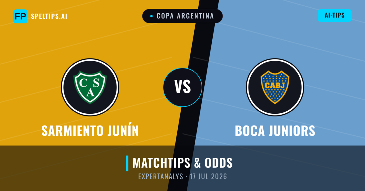 Sarmiento Junín vs Boca Juniors — matchtips och förhandstitt