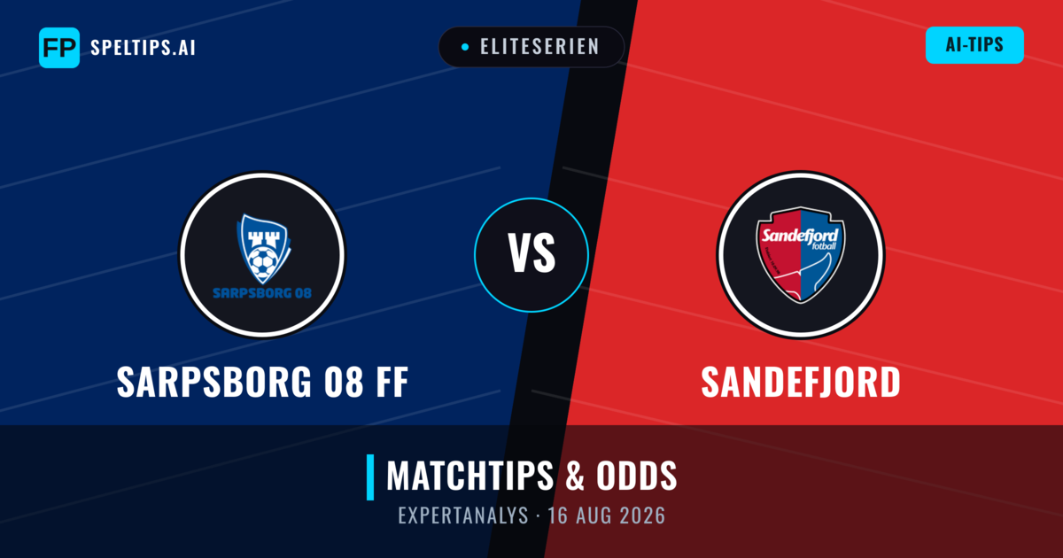 Sarpsborg 08 FF vs Sandefjord — matchtips och förhandstitt