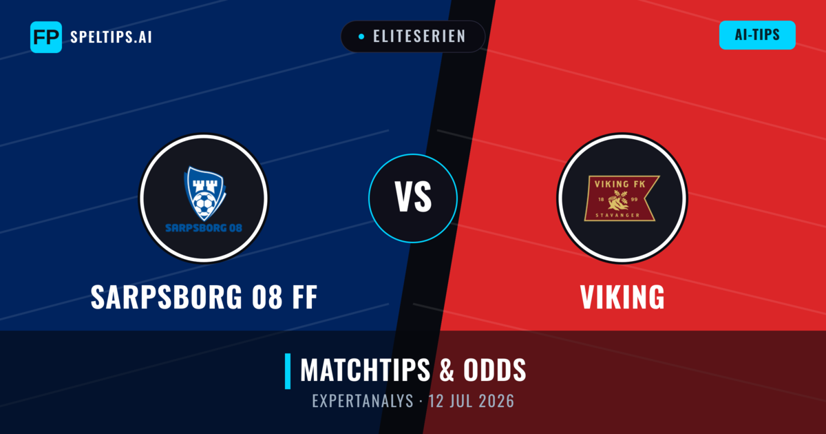 Sarpsborg 08 FF vs Viking — matchtips och förhandstitt