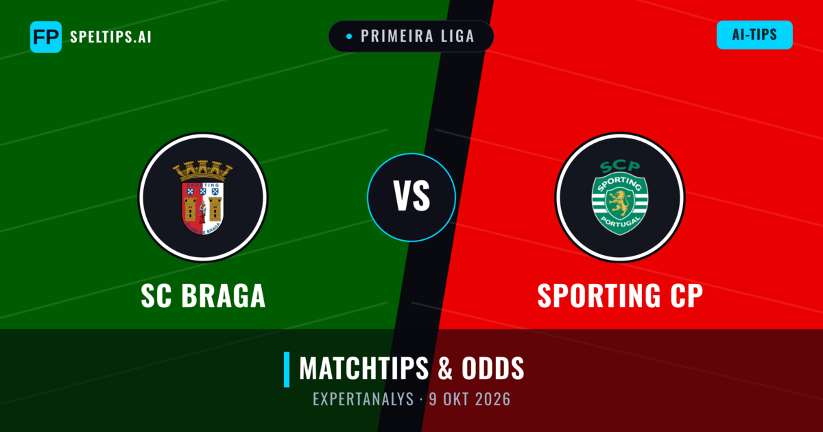 SC Braga vs Sporting CP — matchtips och förhandstitt