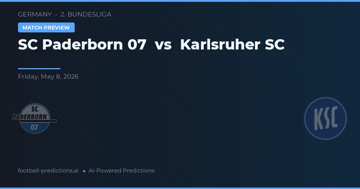 SC Paderborn 07 vs Karlsruher SC — matchtips och förhandstitt