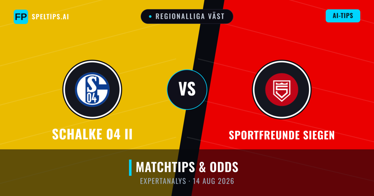 Schalke 04 II vs Sportfreunde Siegen — matchtips och förhandstitt