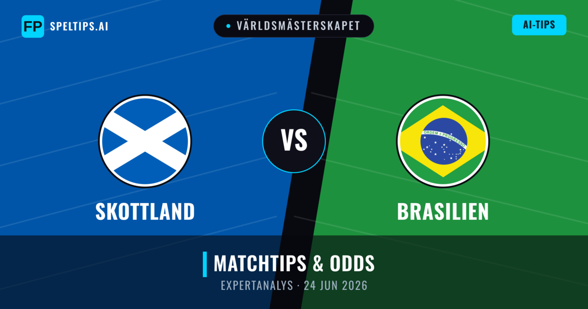 Skottland vs Brasilien — matchtips och förhandstitt