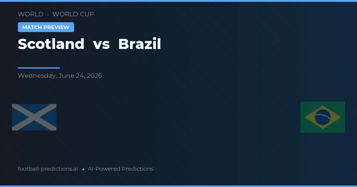 Skottland vs Brasilien — matchtips och förhandstitt