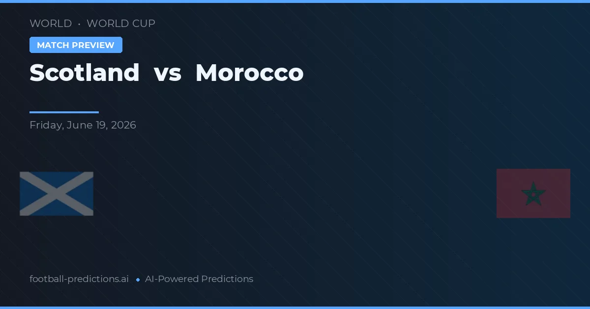 Skottland vs Marocko — matchtips och förhandstitt